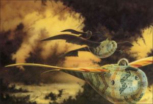 cover art for EXILES ON ASPERUS by John Wyndham